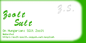 zsolt sult business card